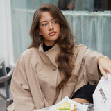 Cape Trench Coat - camel