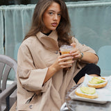 Cape Trench Coat - camel