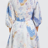 Floral Half‑Sleeve Dress