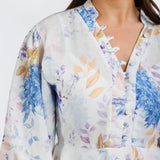 Floral Half‑Sleeve Dress