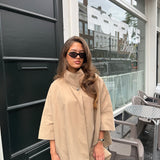 Cape Trench Coat - camel
