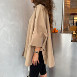 Cape Trench Coat - camel