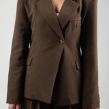 Cross Over Blazer - Brown