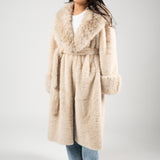 Soft Luxe Faux Fur Coat – Beige