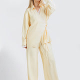 Lace Wrap Twin Set – Butter Yellow
