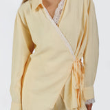 Lace Wrap Twin Set – Butter Yellow