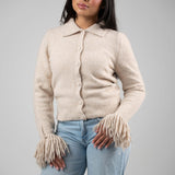 Fringe Flow Cardigan – Cream