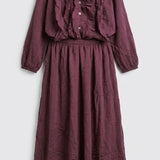 Ruffle Twin Set Skirt – Burgundy