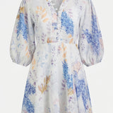 Floral Half‑Sleeve Dress