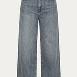 Textured Straight Jeans - Blue