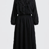 Ruffle Twin Set Skirt – Black